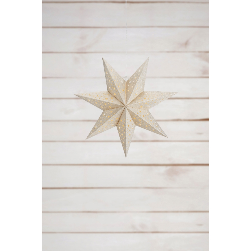 Markslöjd 705610 - BLANK LED-joulukoriste, 0,2 W/3xAA, Ø 45 cm, kultainen