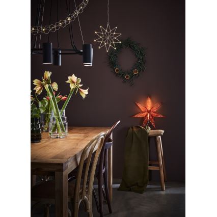 Markslöjd 705753 - LED koristevalosarja SERVE LED/3xAA 1,9m hopea
