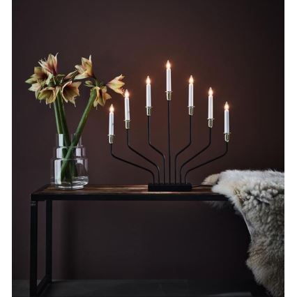 Markslöjd 705758 - Joulu kynttilänjalka BROSA XL 7xE10/3W/230V