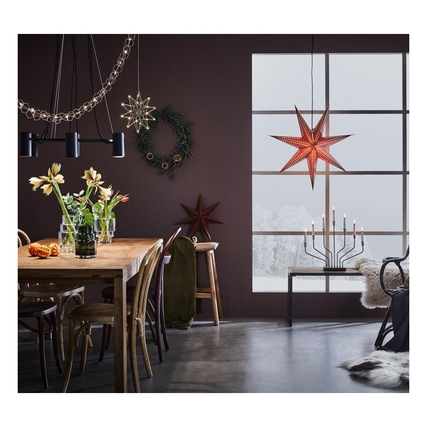 Markslöjd 705758 - Joulu kynttilänjalka BROSA XL 7xE10/3W/230V