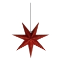 Markslöjd 705807 - Joulukoriste EMBLA 1xE14/6W/230V halkaisija 45 cm punainen