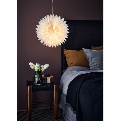 Markslöjd 705843 - joulukoristeet SOLINA 1xE14/25W/230V halkaisija 45 cm valkoinen