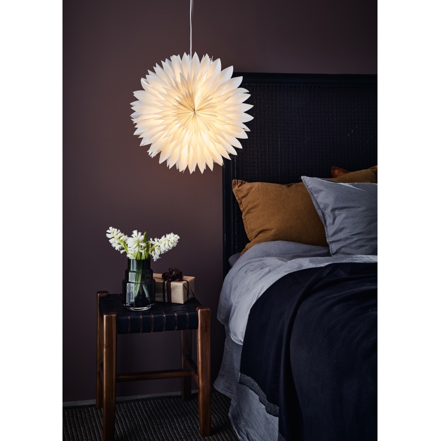 Markslöjd 705843 - joulukoristeet SOLINA 1xE14/25W/230V halkaisija 45 cm valkoinen