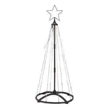 Markslöjd 706328 - LED-ulkojoulukoriste ABETO 90xLED/2,7W/230V 1,2m IP44 musta