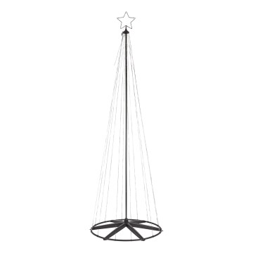 Markslöjd 706330 - LED-ulkojoulukoriste ABETO 380xLED/3,6W/230V 3m IP44 musta
