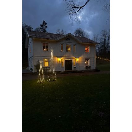 Markslöjd 706330 - LED-ulkojoulukoriste ABETO 380xLED/3,6W/230V 3m IP44 musta