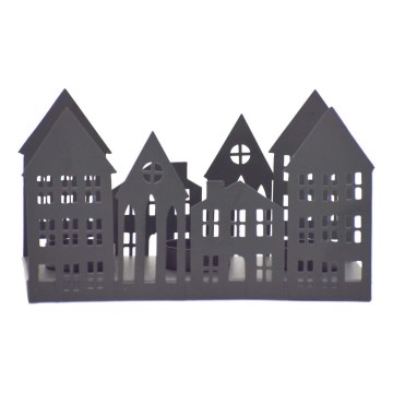 Markslöjd 706364 - LED-joulukynttelikkö YORK 3xLED/0,1W/1xCR2032 musta