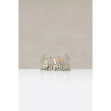 Markslöjd 706365 - LED-joulukynttelikkö YORK 3xLED/0,1W/1xCR2032 harmaa