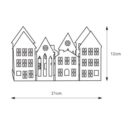 Markslöjd 706365 - LED-joulukynttelikkö YORK 3xLED/0,1W/1xCR2032 harmaa