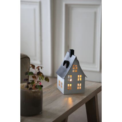 Markslöjd 706366 - LED-joulukoriste LUTON LED/0,1W/1xCR2032 valkoinen/musta