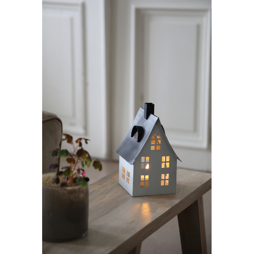 Markslöjd 706366 - LED-joulukoriste LUTON LED/0,1W/1xCR2032 valkoinen/musta
