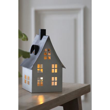 Markslöjd 706366 - LED-joulukoriste LUTON LED/0,1W/1xCR2032 valkoinen/musta