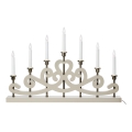 Markslöjd 706452 - Joulukynttelikkö NIGHTFALL 7xE10/3W/230V beige/messinki