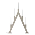 Markslöjd 706470 - Joulukynttelikkö BJURFORS 5xE10/3W/230V mänty/beige