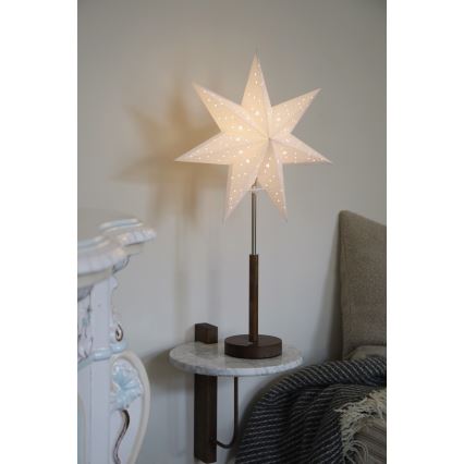 Markslöjd 706493 - LED ladattava joulukoriste NOELLA LED/0,5W/3,7V 2000 mAh ruskea/valkoinen