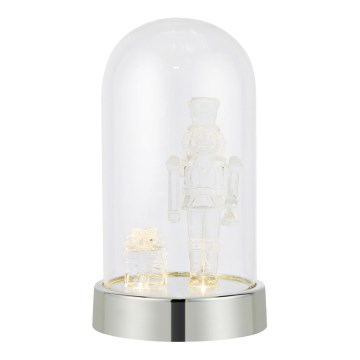 Markslöjd 706526 - LED Joulukoriste ISLA LED/0,12W/3xAA kiiltävä kromi/pähkinänsärkijä