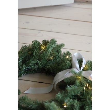 Markslöjd 706541 - LED-ulkojoulukranssi VINTRA LED/3W/3xAA, halkaisija 60 cm, IP44, lämmin valkoinen