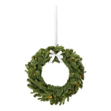 Markslöjd 706542 - LED ulkokäyttöinen jouluseppele VINTRA LED/1,8W/3xAA halkaisija 40 cm IP44 lämmin valkoinen