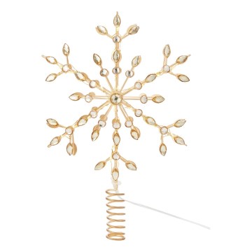 Markslöjd 706556 - LED-joulukuusen tähti GLINA LED/2,16W/2xAA kultainen