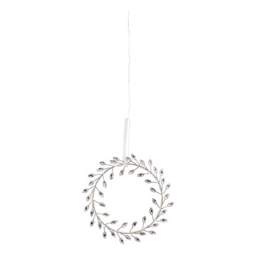 Markslöjd 706557 - LED-joulukoriste ARIA LED/3,12W/2xAA hopeanvärinen