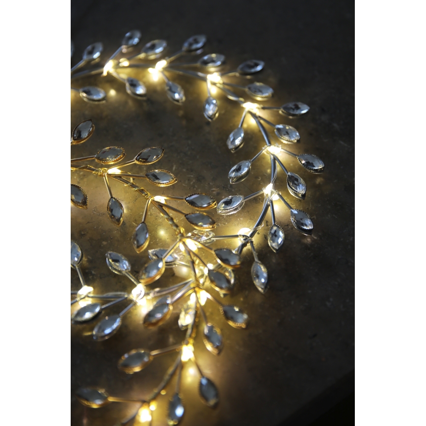 Markslöjd 706557 - LED-joulukoriste ARIA LED/3,12W/2xAA hopeanvärinen