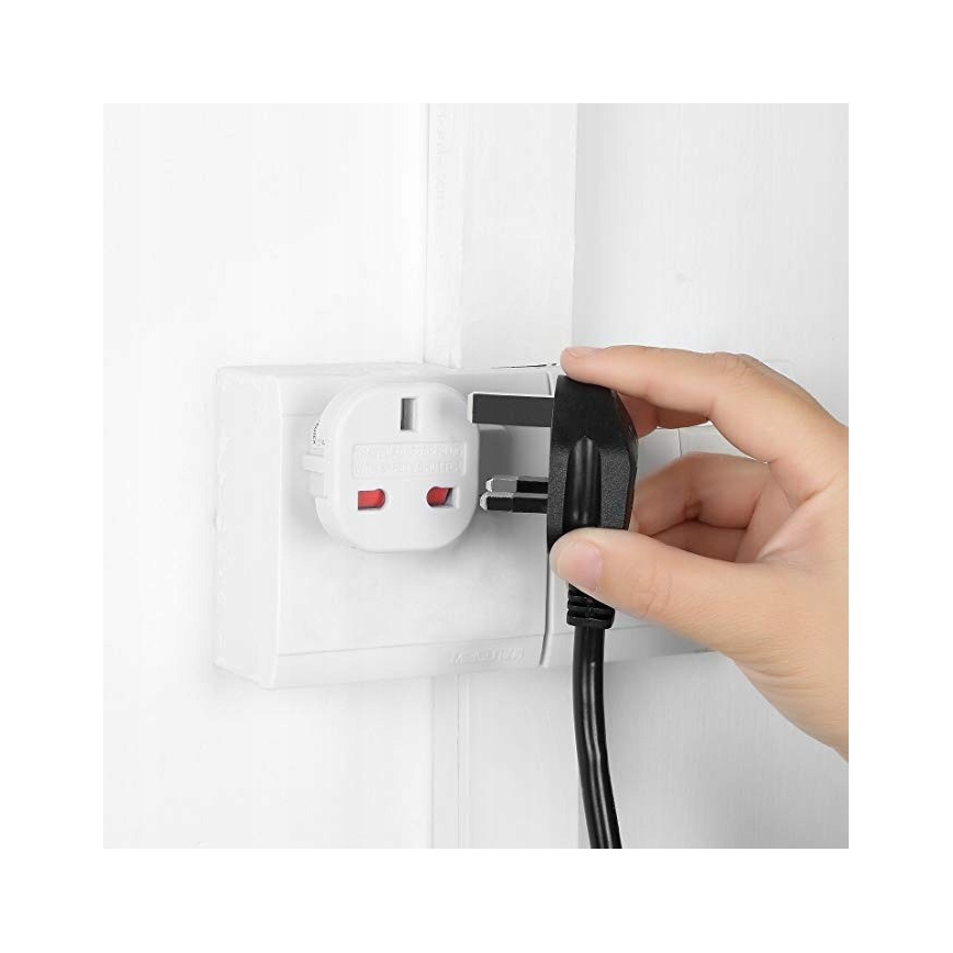 Matka-adapteri UK/EU 230V valkoinen