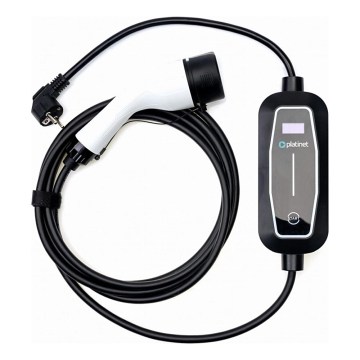 Matkakäyttöön suunniteltu kannettava latausasema sähköautoille (EV/PHEV) – AC Type 2, 16 A / 265 V, 3,6 kW, IP55, 5 m