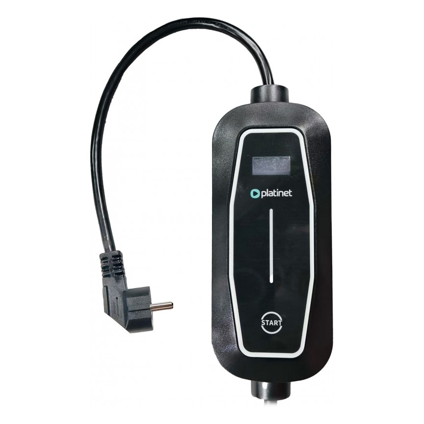 Matkakäyttöön suunniteltu kannettava latausasema sähköautoille (EV/PHEV) – AC Type 2, 16 A / 265 V, 3,6 kW, IP55, 5 m