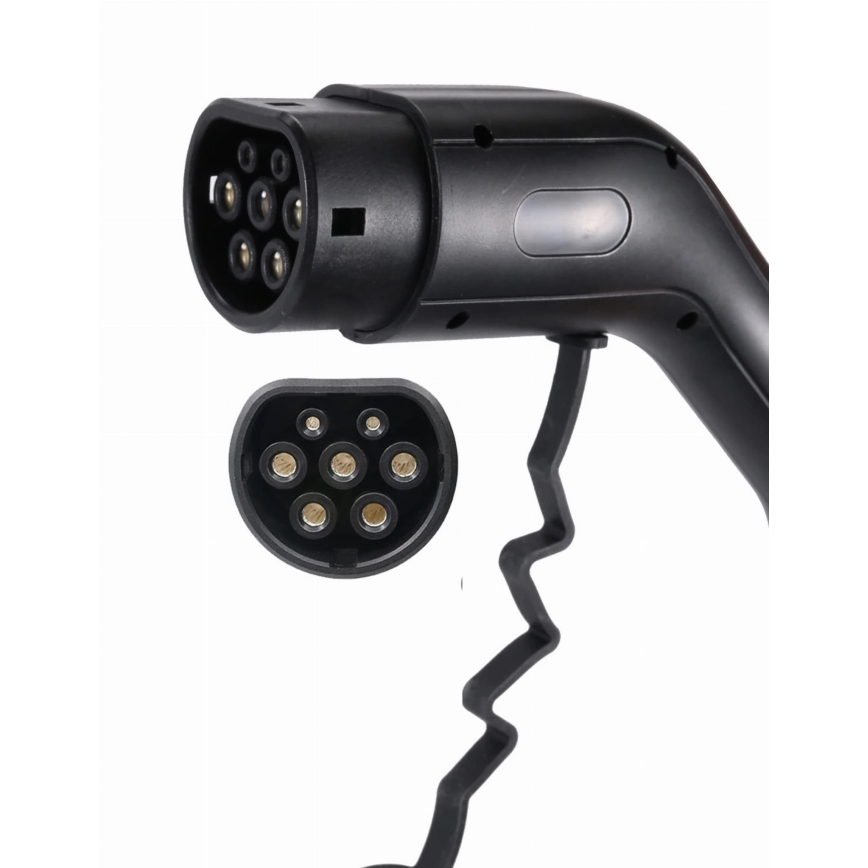 Matkalatauspiste sähköautoille EV/PHEV AC Type 2 16A/380V 11kW IP55 5m + adapteri 230V 3,7kW + kotelo