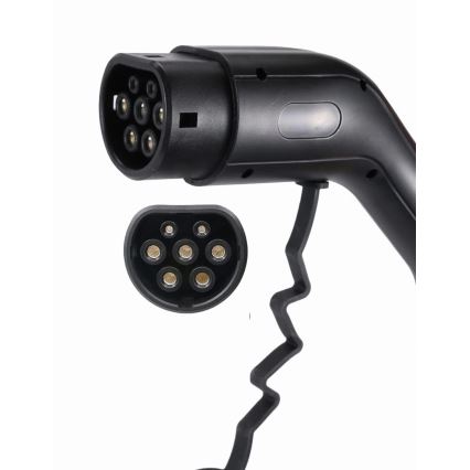 Matkalatauspiste sähköautoille EV/PHEV AC Type 2 16A/400V 22kW IP55 5m + adapteri 230V 3,7kW + kotelo