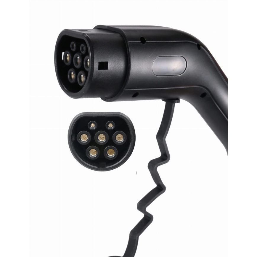 Matkalatauspiste sähköautoille EV/PHEV AC Type 2 16A/400V 22kW IP55 5m + adapteri 230V 3,7kW + kotelo