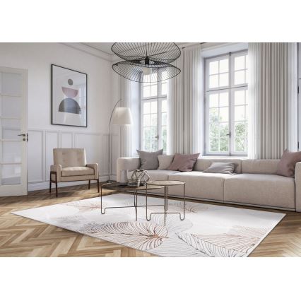 Matto CREATION 160 x 230 cm, 1950 g/m², harmaa/beige/valkoinen