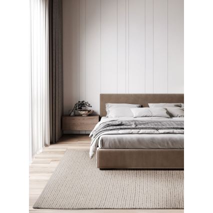Matto FIR WOOL 120x170 cm 2600 g/m2 kerma/luonnonväri