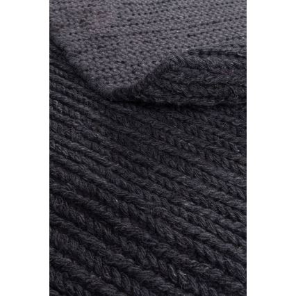 Matto FIR WOOL 160 cm 2600 g/m2 antrasiitti/luonnonväri
