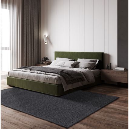 Matto FIR WOOL 160x230 cm 2600 g/m2 antrasiitti/luonnonväri