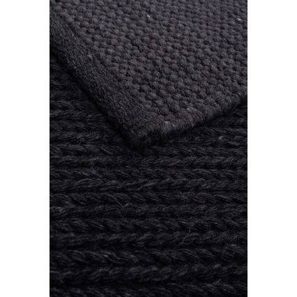 Matto FIR WOOL 70 x 140 cm, 2600 g/m², antrasiitti/luonnonväri