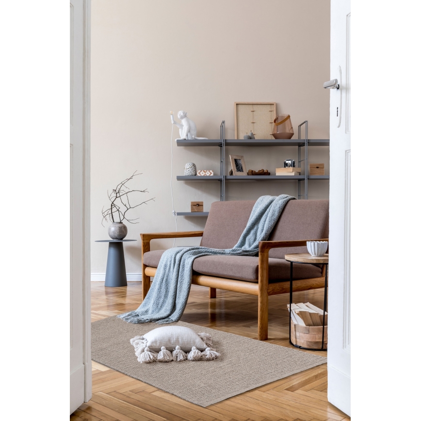 Matto FIR WOOL 70x140 cm 2600 g/m2 beige/luonnonvärinen