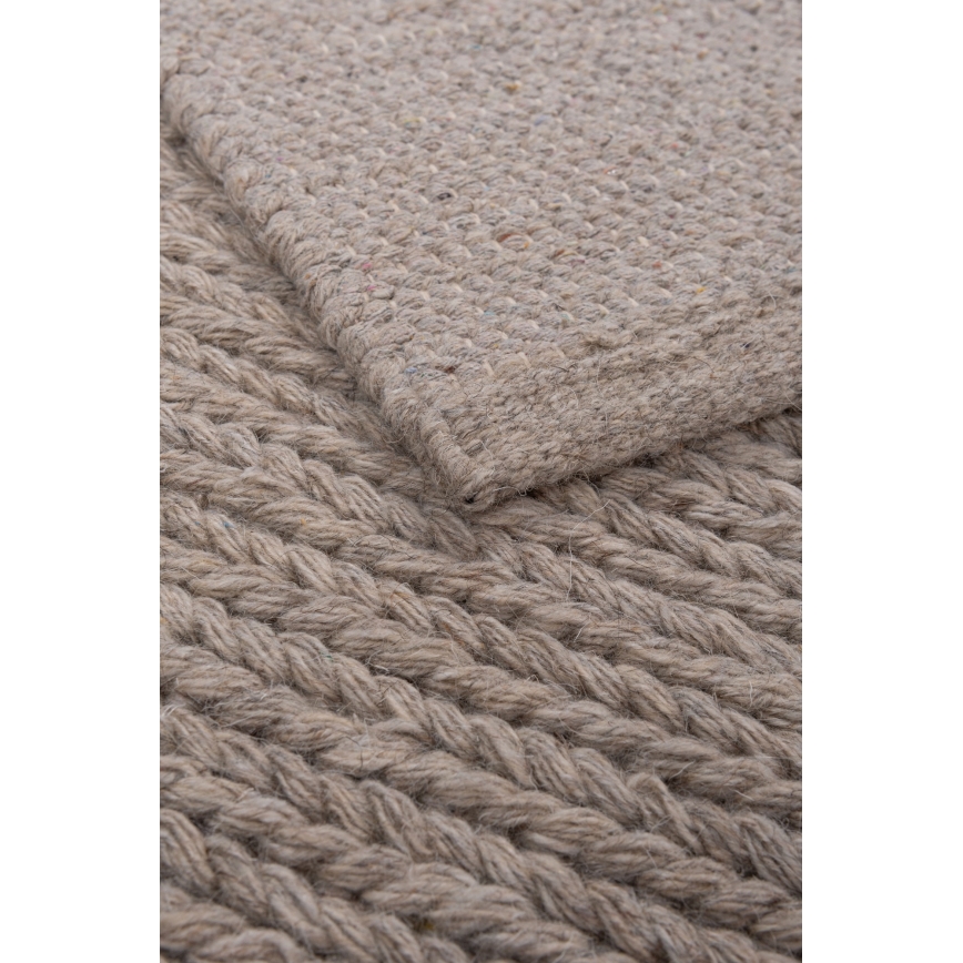 Matto FIR WOOL 70x140 cm 2600 g/m2 beige/luonnonvärinen
