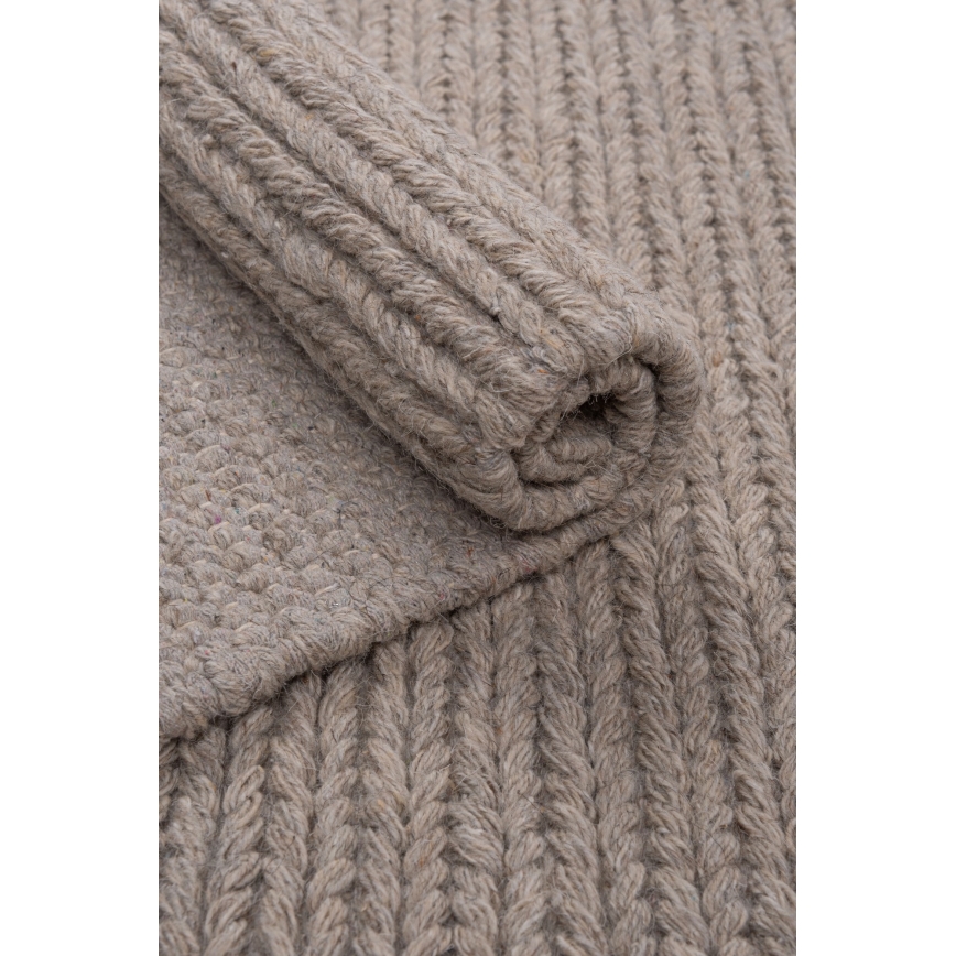 Matto FIR WOOL 70x140 cm 2600 g/m2 beige/luonnonvärinen