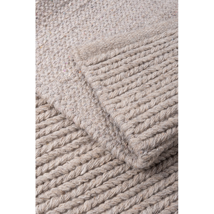 Matto FIR WOOL 70x140 cm 2600 g/m2 beige/luonnonvärinen