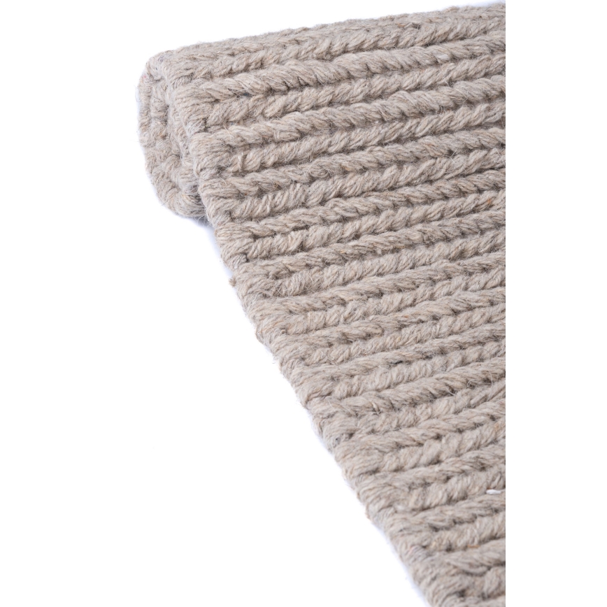 Matto FIR WOOL 70x140 cm 2600 g/m2 beige/luonnonvärinen