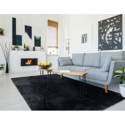 Matto RABBIT 3D 160x230 cm musta