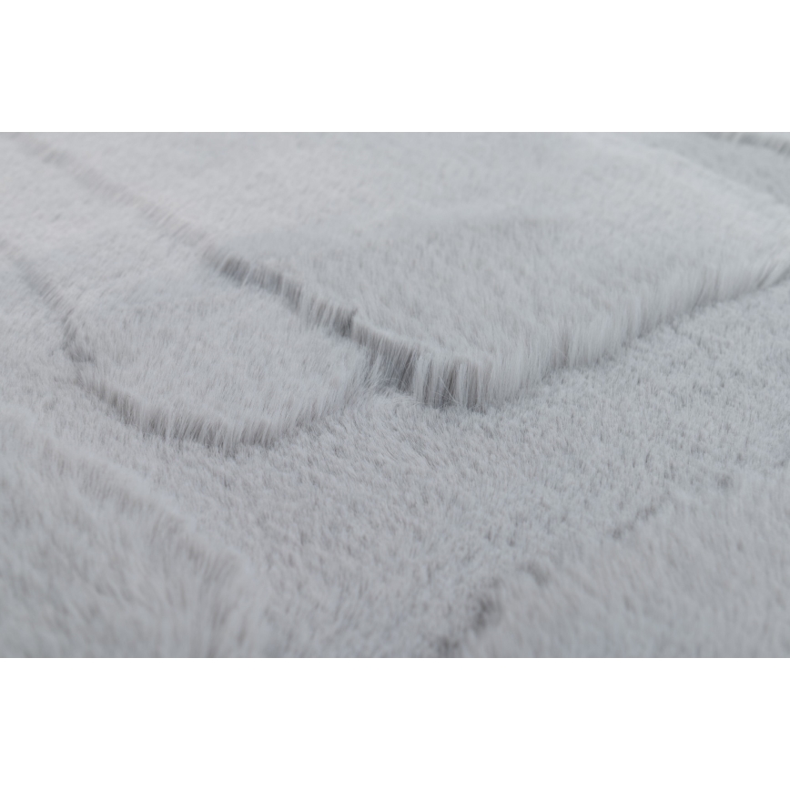 Matto RABBIT 3D 160x230 cm vaaleanharmaa