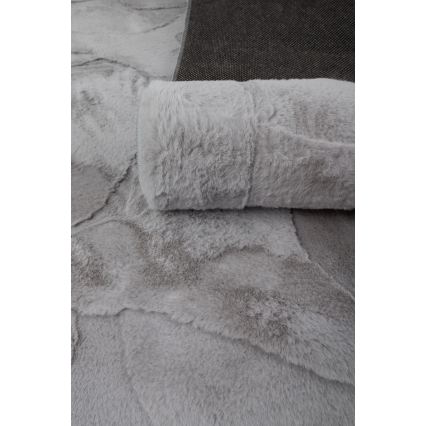 Matto RABBIT 3D 80x150 cm harmaa