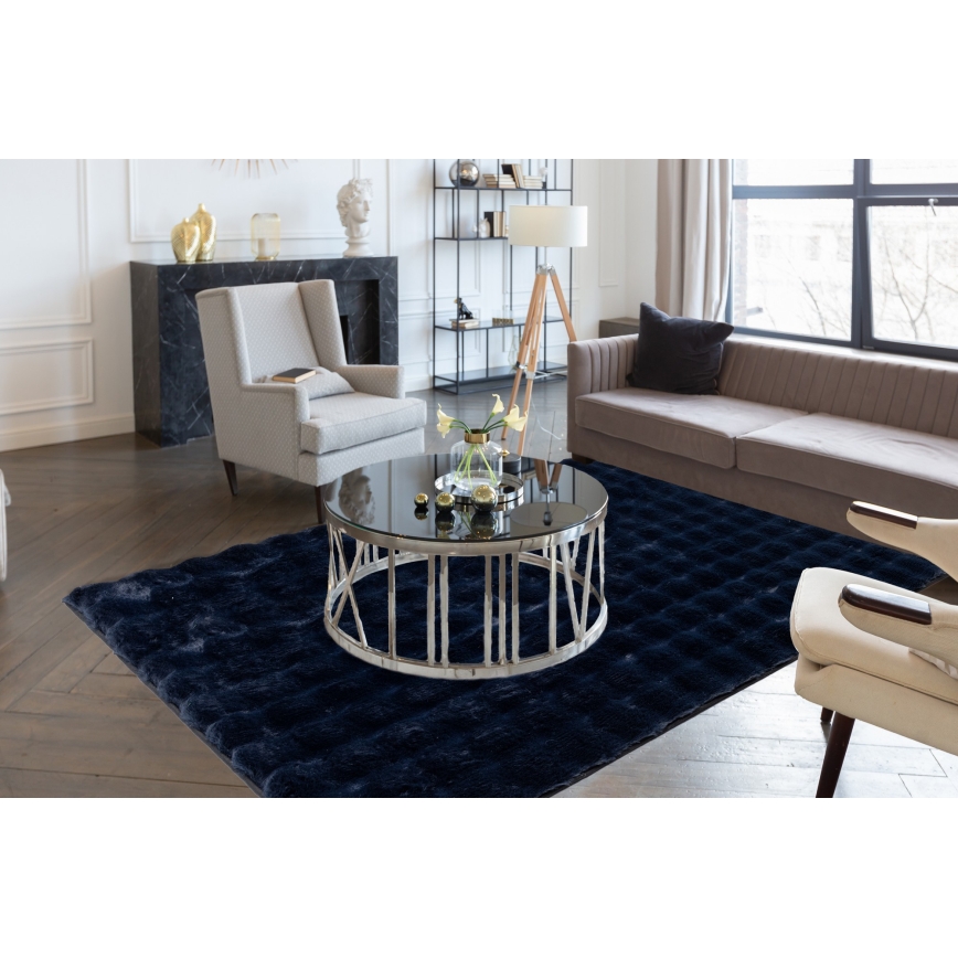 Matto RABBIT BUBBLE 120x170 cm tummansininen