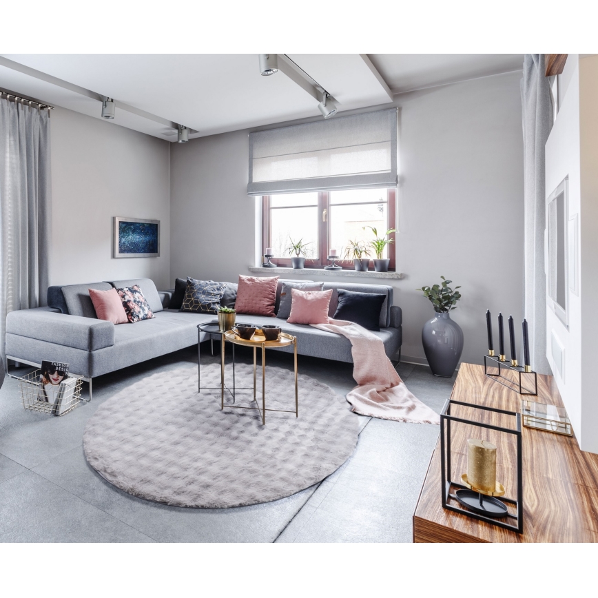 Matto RABBIT BUBBLE, 160 cm, harmaa