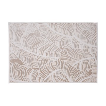 Matto SALAMANCA 120x170 cm beige/valkoinen, lehtikuvioitu