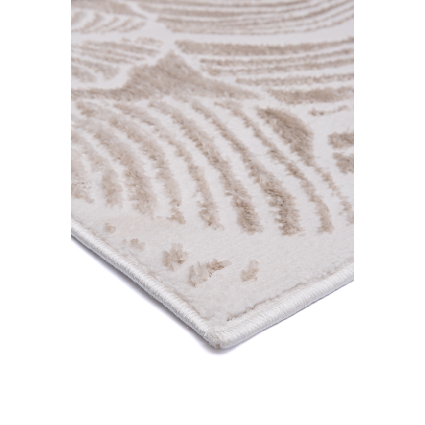 Matto SALAMANCA 120x170 cm beige/valkoinen, lehtikuvioitu