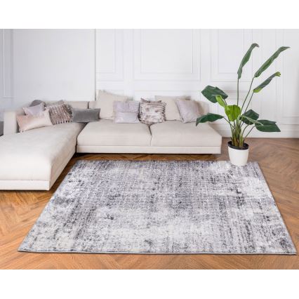 Matto SALAMANCA 67x120 cm harmaa/valkoinen