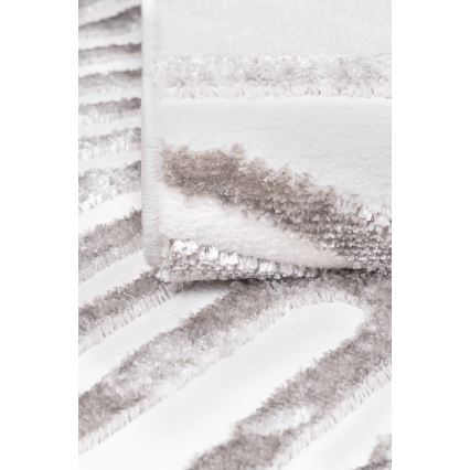 Matto SALAMANCA 67x120 cm harmaa/valkoinen